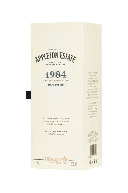 Rum Appleton 1984 hearts collection box